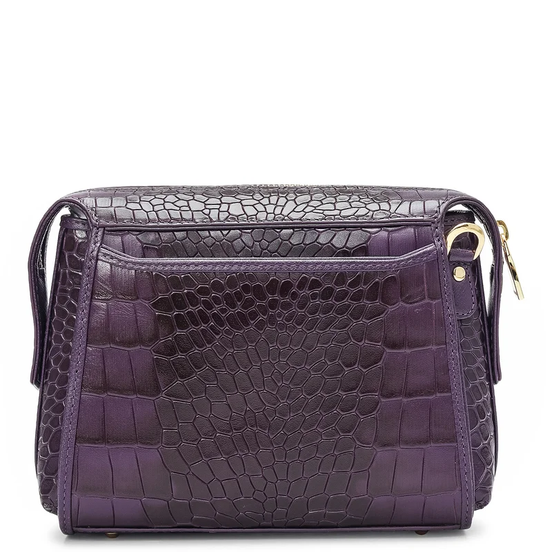 Da Milano Grapevine Small Croco Leather Sling - Grapevine for Women | Best Price UAE